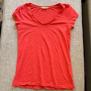 Ann Taylor LOFT sun washed tee // XS // hot pink